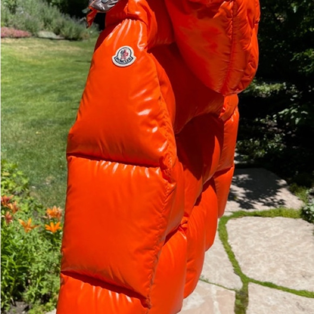 Moncler Giubotto Bright Orange Puffer Jacket